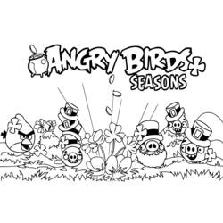 Disegno da colorare: Angry Birds (Cartoni animati) #25073 - Pagine da Colorare Stampabili Gratuite