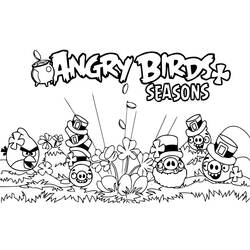 Disegno da colorare: Angry Birds (Cartoni animati) #25077 - Pagine da Colorare Stampabili Gratuite