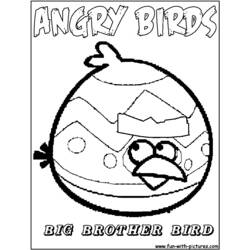 Disegno da colorare: Angry Birds (Cartoni animati) #25079 - Pagine da Colorare Stampabili Gratuite
