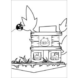 Disegno da colorare: Angry Birds (Cartoni animati) #25088 - Pagine da Colorare Stampabili Gratuite