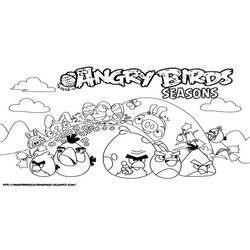 Disegno da colorare: Angry Birds (Cartoni animati) #25100 - Pagine da Colorare Stampabili Gratuite