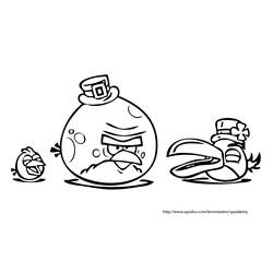 Disegno da colorare: Angry Birds (Cartoni animati) #25121 - Pagine da Colorare Stampabili Gratuite