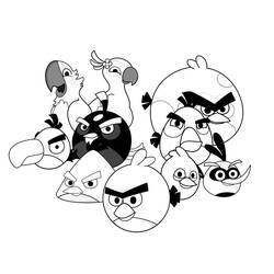 Disegno da colorare: Angry Birds (Cartoni animati) #25122 - Pagine da Colorare Stampabili Gratuite