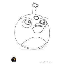Disegno da colorare: Angry Birds (Cartoni animati) #25140 - Pagine da Colorare Stampabili Gratuite
