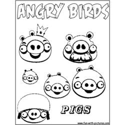 Disegno da colorare: Angry Birds (Cartoni animati) #25145 - Pagine da Colorare Stampabili Gratuite