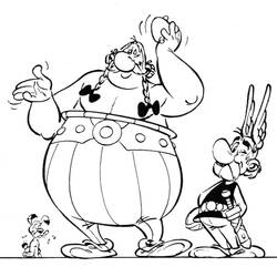 Disegno da colorare: Asterix e Obelix (Cartoni animati) #24374 - Pagine da Colorare Stampabili Gratuite