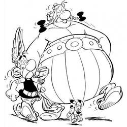 Disegno da colorare: Asterix e Obelix (Cartoni animati) #24375 - Pagine da Colorare Stampabili Gratuite