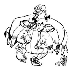 Disegno da colorare: Asterix e Obelix (Cartoni animati) #24432 - Pagine da Colorare Stampabili Gratuite