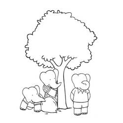 Disegno da colorare: babar (Cartoni animati) #27976 - Pagine da Colorare Stampabili Gratuite