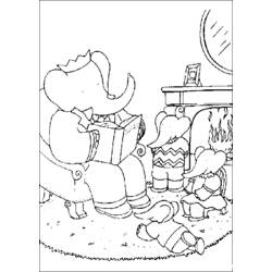 Disegno da colorare: babar (Cartoni animati) #28005 - Pagine da Colorare Stampabili Gratuite