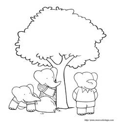 Disegno da colorare: babar (Cartoni animati) #28069 - Pagine da Colorare Stampabili Gratuite