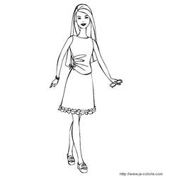 Disegno da colorare: Barbie (Cartoni animati) #27562 - Pagine da Colorare Stampabili Gratuite