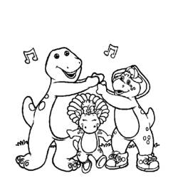 Disegno da colorare: Barney e i suoi amici (Cartoni animati) #41054 - Pagine da Colorare Stampabili Gratuite