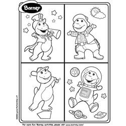 Disegno da colorare: Barney e i suoi amici (Cartoni animati) #41065 - Pagine da Colorare Stampabili Gratuite