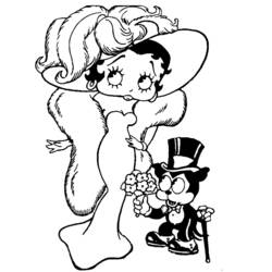 Disegno da colorare: Betty Boop (Cartoni animati) #25910 - Pagine da Colorare Stampabili Gratuite
