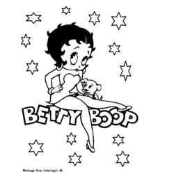 Disegno da colorare: Betty Boop (Cartoni animati) #25911 - Pagine da Colorare Stampabili Gratuite