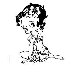 Disegno da colorare: Betty Boop (Cartoni animati) #25912 - Pagine da Colorare Stampabili Gratuite