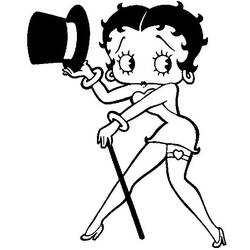 Disegno da colorare: Betty Boop (Cartoni animati) #25913 - Pagine da Colorare Stampabili Gratuite
