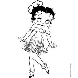 Disegno da colorare: Betty Boop (Cartoni animati) #25917 - Pagine da Colorare Stampabili Gratuite