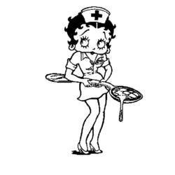 Disegno da colorare: Betty Boop (Cartoni animati) #25919 - Pagine da Colorare Stampabili Gratuite