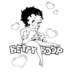 Disegno da colorare: Betty Boop (Cartoni animati) #25920 - Pagine da Colorare Stampabili Gratuite