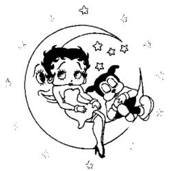 Disegno da colorare: Betty Boop (Cartoni animati) #25926 - Pagine da Colorare Stampabili Gratuite