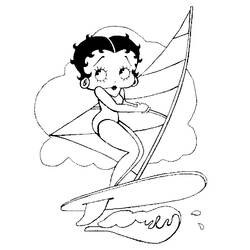 Disegno da colorare: Betty Boop (Cartoni animati) #25927 - Pagine da Colorare Stampabili Gratuite