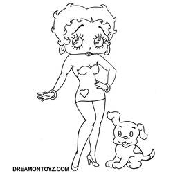 Disegno da colorare: Betty Boop (Cartoni animati) #25928 - Pagine da Colorare Stampabili Gratuite