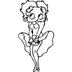 Disegno da colorare: Betty Boop (Cartoni animati) #25932 - Pagine da Colorare Stampabili Gratuite