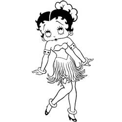 Disegno da colorare: Betty Boop (Cartoni animati) #25941 - Pagine da Colorare Stampabili Gratuite