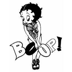 Disegno da colorare: Betty Boop (Cartoni animati) #25945 - Pagine da Colorare Stampabili Gratuite