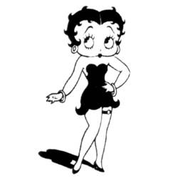 Disegno da colorare: Betty Boop (Cartoni animati) #25954 - Pagine da Colorare Stampabili Gratuite