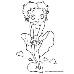 Disegno da colorare: Betty Boop (Cartoni animati) #25955 - Pagine da Colorare Stampabili Gratuite