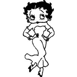 Disegno da colorare: Betty Boop (Cartoni animati) #25957 - Pagine da Colorare Stampabili Gratuite