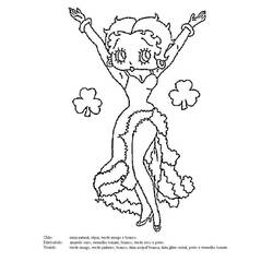Disegno da colorare: Betty Boop (Cartoni animati) #25958 - Pagine da Colorare Stampabili Gratuite