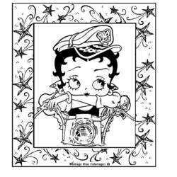 Disegno da colorare: Betty Boop (Cartoni animati) #25962 - Pagine da Colorare Stampabili Gratuite