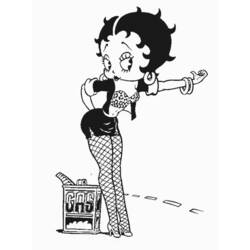 Disegno da colorare: Betty Boop (Cartoni animati) #25979 - Pagine da Colorare Stampabili Gratuite
