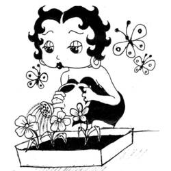 Disegno da colorare: Betty Boop (Cartoni animati) #25980 - Pagine da Colorare Stampabili Gratuite