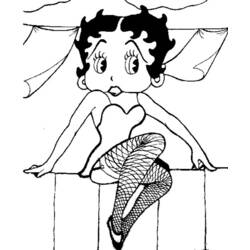 Disegno da colorare: Betty Boop (Cartoni animati) #25984 - Pagine da Colorare Stampabili Gratuite