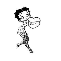 Disegno da colorare: Betty Boop (Cartoni animati) #25995 - Pagine da Colorare Stampabili Gratuite