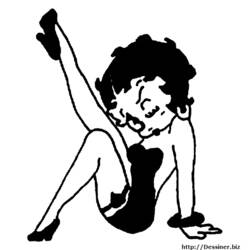 Disegno da colorare: Betty Boop (Cartoni animati) #26001 - Pagine da Colorare Stampabili Gratuite