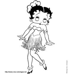 Disegno da colorare: Betty Boop (Cartoni animati) #26006 - Pagine da Colorare Stampabili Gratuite