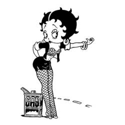 Disegno da colorare: Betty Boop (Cartoni animati) #26012 - Pagine da Colorare Stampabili Gratuite