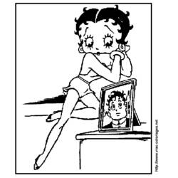 Disegno da colorare: Betty Boop (Cartoni animati) #26021 - Pagine da Colorare Stampabili Gratuite
