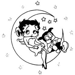Disegno da colorare: Betty Boop (Cartoni animati) #26023 - Pagine da Colorare Stampabili Gratuite