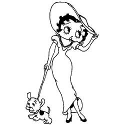 Disegno da colorare: Betty Boop (Cartoni animati) #26029 - Pagine da Colorare Stampabili Gratuite