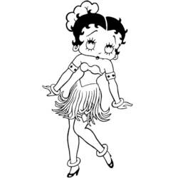 Disegno da colorare: Betty Boop (Cartoni animati) #26034 - Pagine da Colorare Stampabili Gratuite