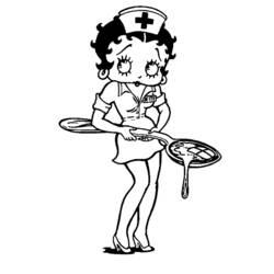 Disegno da colorare: Betty Boop (Cartoni animati) #26036 - Pagine da Colorare Stampabili Gratuite