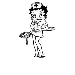Disegno da colorare: Betty Boop (Cartoni animati) #26037 - Pagine da Colorare Stampabili Gratuite
