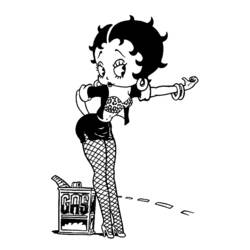 Disegno da colorare: Betty Boop (Cartoni animati) #26038 - Pagine da Colorare Stampabili Gratuite